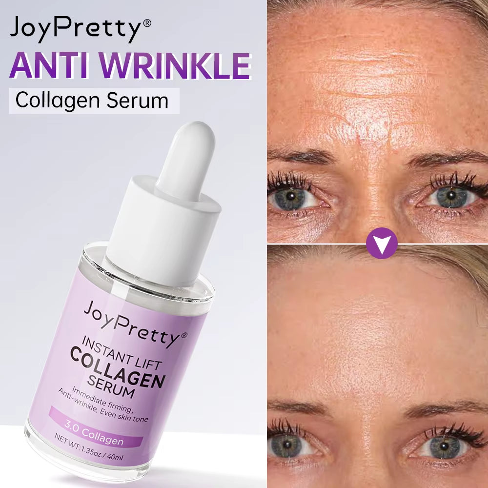 Collagen Face Serum Wrinkle Removal Hyaluronic Acid anti Aging Fine Lines Lifting Niacinamide Brighten Serum Skin Care Joypretty