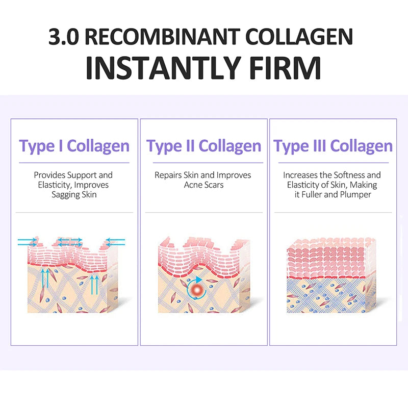 Collagen Face Serum Wrinkle Removal Hyaluronic Acid anti Aging Fine Lines Lifting Niacinamide Brighten Serum Skin Care Joypretty