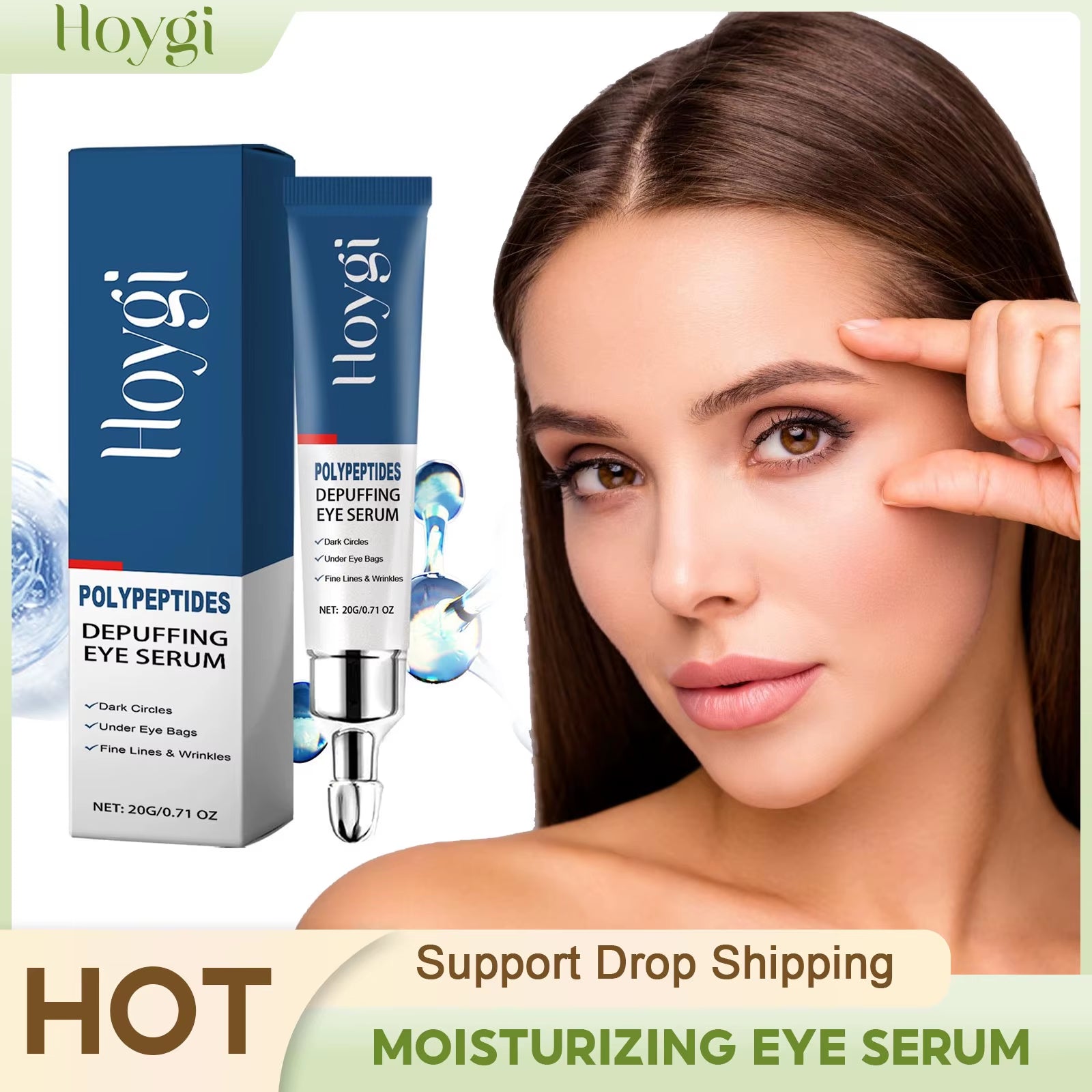 Moisturizing Eye Serum Reduce Eye Bags Remove Dark Circles anti Puffiness Lightening Improve Fine Lines Lift Firming Eye Essence
