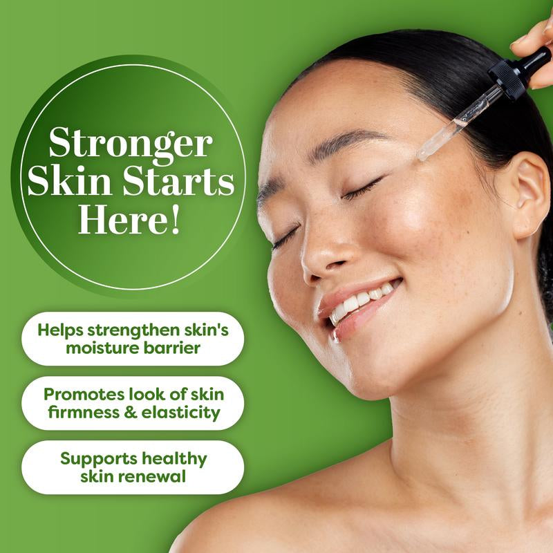 Truskin Collagen Peptide Serum with Ceramides & Green Algae Extract - Firming, Smoothing & Moisturizing Lightweight Serum for Strong, Healthy-Looking Skin